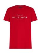 Big Hilfiger Tee Tops T-shirts Short-sleeved Red Tommy Hilfiger