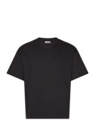 Great Boxy T-Shirt Tops T-shirts Short-sleeved Black Weekday