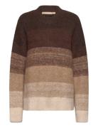 Cugola O-Neck Pullover Tops Knitwear Jumpers Brown Culture