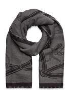 Belting-Motif Jacquard Blanket Scarf Accessories Scarves Winter Scarve...