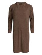 Long Sleeve Dress, Doriga Knelang Kjole Brown Ivo Nikkolo