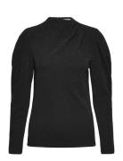 Slfmarwa Ls High Neck Top Tops T-shirts & Tops Long-sleeved Black Sele...