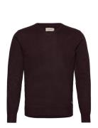 Bhbruton V-Neck Knit Noos Tops Knitwear V-necks Brown Blend