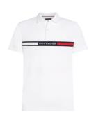 Hilfiger Chest Insert Reg Polo Tops Polos Short-sleeved White Tommy Hi...