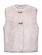 Fur-Effect Gilet Fôret Vest Beige Mango