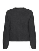 Vmzora Ls O-Neck Pullover Ga Tops Knitwear Jumpers Grey Vero Moda