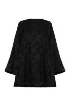 Wide Flowy Floral Dress Kort Kjole Black Gina Tricot