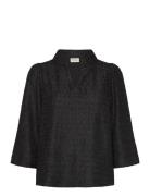 Frheba Bl 2 Tops Blouses Long-sleeved Black Fransa