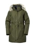 W Senja Parka Outerwear Parka Coats Green Helly Hansen