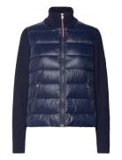 Lw Down Feminine Gloss Knit Jkt Fôret Jakke Navy Tommy Hilfiger