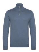 Jjeemil Knit Half Zip Noos Tops Knitwear Half Zip Jumpers Blue Jack & ...