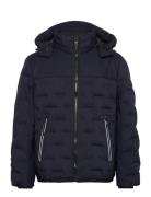 Hybrid Puffer Jacket Fôret Jakke Navy Tom Tailor