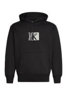 Small Ck Box Hoodie Tops Sweat-shirts & Hoodies Hoodies Black Calvin K...