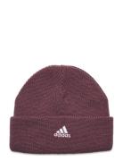 Lk Beanie Accessories Headwear Hats Beanie Burgundy Adidas Performance