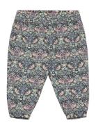 Pants In Liberty Fabric W. Lin Bottoms Sweatpants Navy Huttelihut