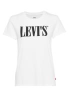 The Perfect Tee 90S Serif T2 W Tops T-shirts & Tops Short-sleeved Whit...