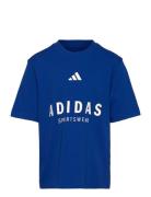 J Allszn Gfx T Sport T-shirts Short-sleeved Blue Adidas Sportswear