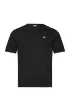 T-Shirt Tops T-shirts Short-sleeved Black United Colors Of Benetton