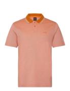 Peoxfordnew Tops Polos Short-sleeved Orange BOSS