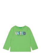 T-Shirt L/S Tops T-shirts Long-sleeved T-shirts Green United Colors Of...