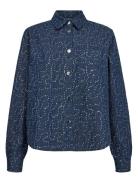 Nujourney Shirt Tops Shirts Long-sleeved Navy Nümph