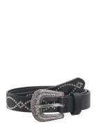 Kogline-Nea Nit Jeans Belt Acc Belte Black Kids Only