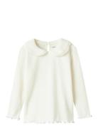 Nmfbaila Ls Top Tops T-shirts Long-sleeved T-shirts White Name It