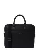 Th Business Leather Comp Bag Dataveske Veske Black Tommy Hilfiger