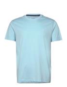 S/S Embroidered Logo Tops T-shirts Short-sleeved Blue Original Penguin