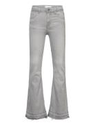 Frayed Low-Rise Skinny Jeans Bottoms Jeans Wide Jeans Grey Mango