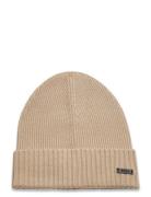 Fati Accessories Headwear Beanies Beige BOSS