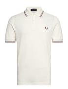 Twin Tipped Fp Shirt Tops Polos Short-sleeved White Fred Perry