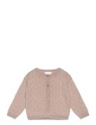 Button Knit Cardigan Tops Knitwear Cardigans Beige Mango