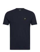 Plain Pique Pocket T-Shirt Tops T-shirts Short-sleeved Navy Lyle & Sco...