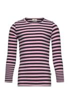 5X5 Classic Stripe Talika Top Tops T-shirts Long-sleeved T-shirts Pink...