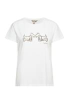 Barbour Highlands T-Shirt Tops T-shirts & Tops Short-sleeved White Bar...