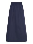 Cc Heart Phoebe Long Skirt Knelangt Skjørt Navy Coster Copenhagen