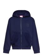 Hooded Cardigan Tops Knitwear Cardigans Navy Hugo Kids