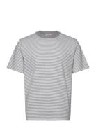 Striped T-Shirt Héritage Tops T-shirts Short-sleeved Grey Armor Lux