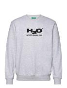 Logo Sweat O'neck Tops Sweat-shirts & Hoodies Sweat-shirts Grey H2O