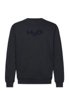 Logo Sweat O'neck Tops Sweat-shirts & Hoodies Sweat-shirts Black H2O