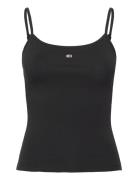 Tjw Essential Strap Top Ext Tops T-shirts & Tops Sleeveless Black Tomm...