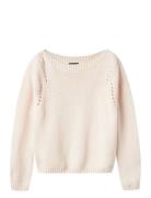 Nlfbenedicte Ls Short Boatneck Knit Tops Knitwear Pullovers Pink LMTD