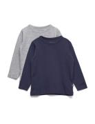 Basic 34 -T-Shirt Ls Tops T-shirts Long-sleeved T-shirts Grey Minymo