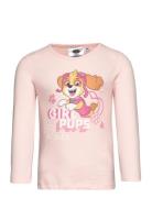 Tshirt Tops T-shirts Long-sleeved T-shirts Pink Paw Patrol