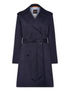 C_Cotrench Trench Coat Kåpe Navy BOSS