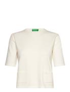 Sweater Tops Knitwear Jumpers Cream United Colors Of Benetton