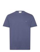 Reg Shield Ss T-Shirt Tops T-shirts Short-sleeved Navy GANT