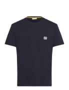 Pocket Ss T-Shirt Tops T-shirts Short-sleeved Navy GANT