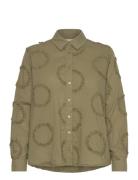 Maimma Tops Shirts Long-sleeved Khaki Green Masai